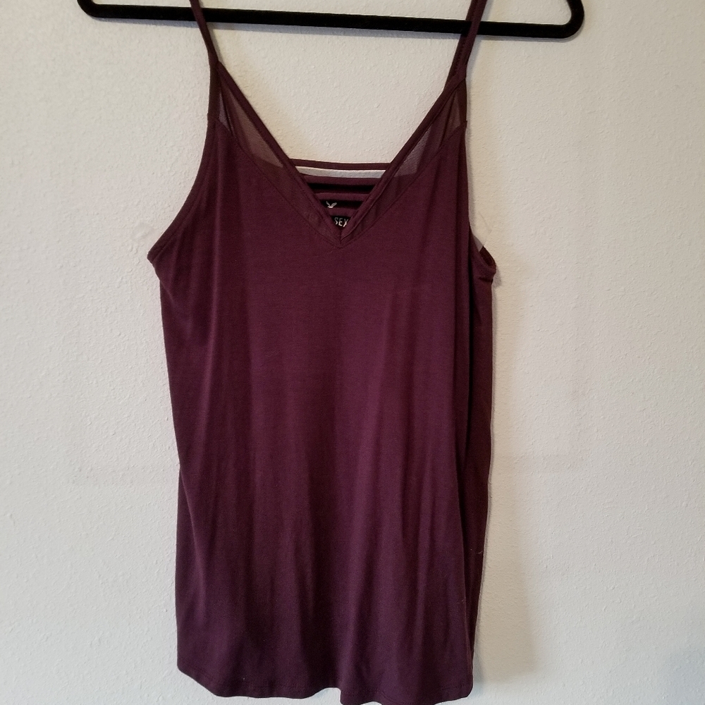 Soft & sexy AE tank with mesh detail